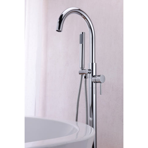 Coral Series 2-Handle Freestanding Claw Foot Tub Faucet with Hand Shower