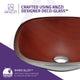 ANZZI Cansa Series Deco-Glass Vessel Sink in Rich Timber