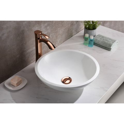 LS-AZ8091 - ANZZI Warika Series Vessel Sink in White