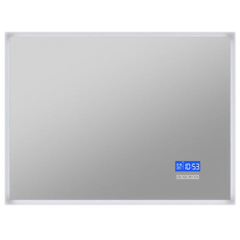 BA-LMDFX012AL - ANZZI 24-in. x 31-in. LED Front/Back Light Magnifying Bathroom Mirror w/Defogger