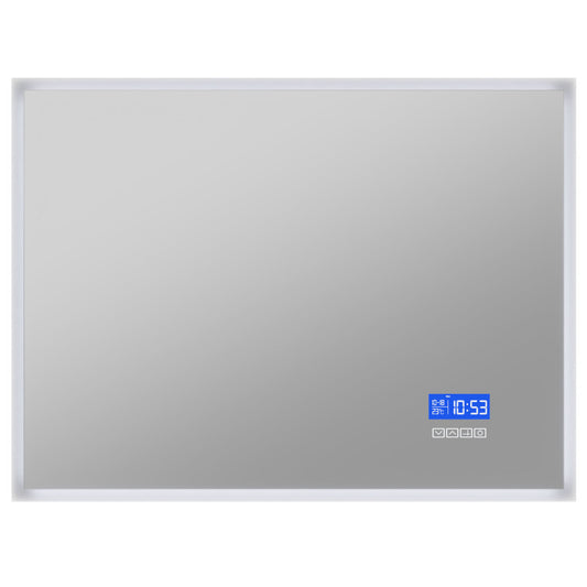 BA-LMDFX012AL - ANZZI 24-in. x 31-in. LED Front/Back Light Magnifying Bathroom Mirror w/Defogger