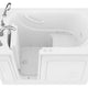 ANZZI Value Series 30 in. x 53 in. Left Drain Quick Fill Walk-In Whirlpool and Air Tub in White