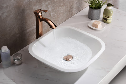 Egret Series Vessel Sink in White