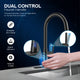 Modern 16 in. 1-Handle Touchless Pull-Down Kitchen Faucet in Matte Black with Motion Sensor and Dual Spray Modes