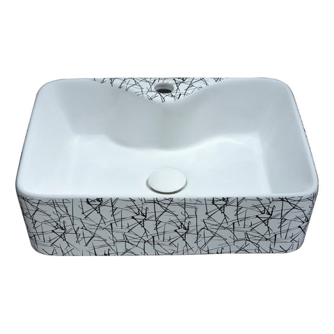 LS-AZ268 - ANZZI Belgian Stitch Series Ceramic Vessel Sink in Grey