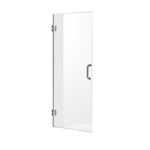 ANZZI Fellow Series 30 in. by 72 in. Frameless Hinged Shower Door with Handle