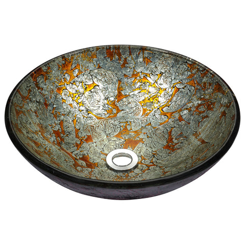 LS-AZ8181 - ANZZI Tara Series Deco-Glass Vessel Sink in Arctic Blaze