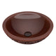 ANZZI Theban 16 in. Handmade Vessel Sink in Polished Antique Copper with Floral Design Exterior