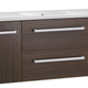 Conques 48 in. W x 20 in. H Bathroom Vanity in Rich Brown