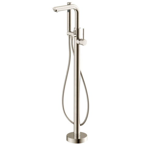 FS-AZ0026BN - ANZZI Sens Series 2-Handle Freestanding Claw Foot Tub Faucet with Hand Shower in Brushed Nickel