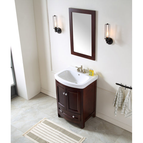 V-MRG008-24 - ANZZI Montresor 24 in. W x 34 in. H Bathroom Vanity Set in Rich Walnut