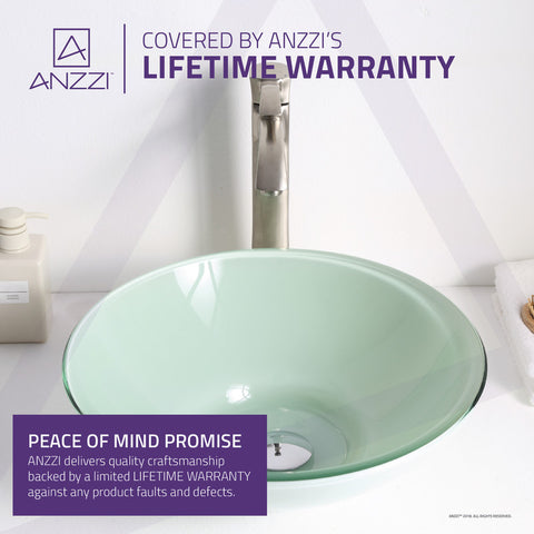 ANZZI Raider Series Deco-Glass Vessel Sink in Lustrous Light Green