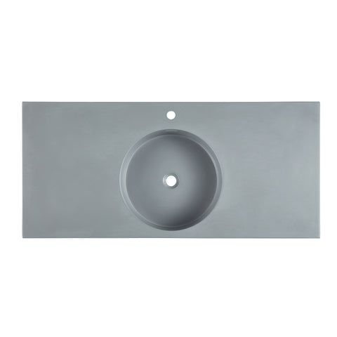 ANZZI Siena 48 in. Console Sink with Matte Grey Counter Top