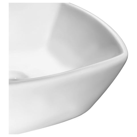 ANZZI Deux Series Ceramic Vessel Sink in White