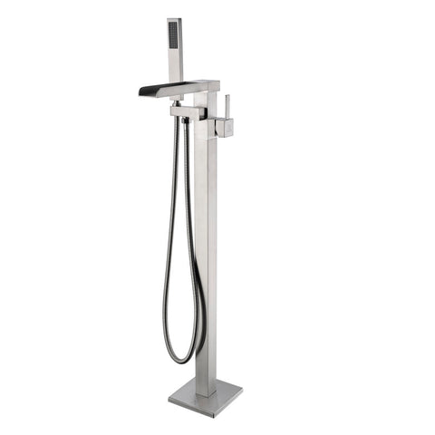 FS-AZ0059BN - ANZZI Union 2-Handle Claw Foot Tub Faucet with Hand Shower in Brushed Nickel