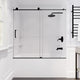 SD-AZ17-01MB-R - ANZZI 60 in. x 62 in. Frameless Sliding Tub Door in Matte Black