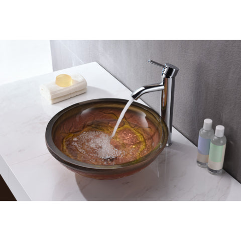 LS-AZ218 - ANZZI Alto Series Vessel Sink in Molten Gold