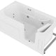 30 in. x 60 in. Right Drain Step-In Walk-In Whirlpool Tub with Low Entry Threshold in White