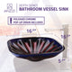 ANZZI Depth Series Vessel Sink in Multi Color