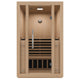 SC-SS0011-0S - SteamSpa SteamSpa Fiji 2-Person Carbon FAR Infrared Hemlock Wooden Indoor Home Sauna Room with LED Touch Control Panel