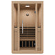 SteamSpa Fiji 2-Person Carbon FAR Infrared Hemlock Wooden Indoor Home Sauna Room with LED Touch Control Panel