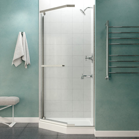 SD-AZ056-01BN - ANZZI Castle Series 49 in. x 72 in. Semi-Frameless Shower Door with TSUNAMI GUARD in Brushed Nickel