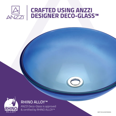 ANZZI Tara Series Deco-Glass Vessel Sink