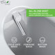 Lunar Elongated Smart Electric Bidet Toilet Seat with Remote Control, Heated Seat, Air Purifier, and Deodorizer