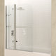 SD-AZ054-01BN - ANZZI Galleon 48 in. x 58 in. Frameless Tub Door with TSUNAMI GUARD in Brushed Nickel