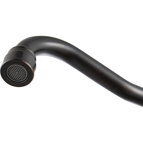 Highland Single-Handle Standard Kitchen Faucet with Side Sprayer in Oil Rubbed Bronze