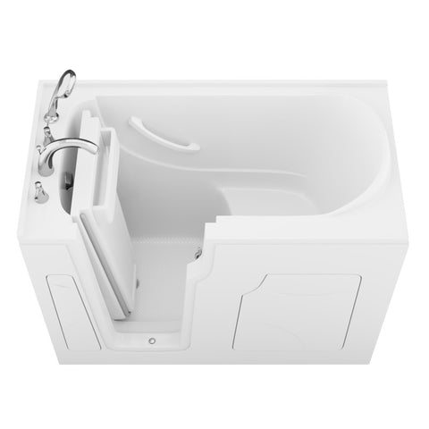 AZ2853LWS-CP - ANZZI Coupe Premier 53 - 60 in x 28 in. Left Drain Soaking Walk-in Tub in White