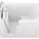 ANZZI Coupe Premier 53 - 60 in x 28 in. Left Drain Soaking Walk-in Tub in White