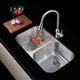 Moore Series 14.625 in. Undermount Double Bowl 16 Gauge Brushed Satin Finish Stainless Steel Kitchen Sink with Drain