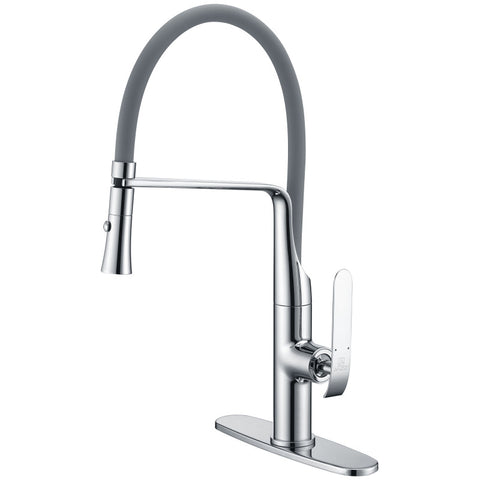 ANZZI Accent Single Handle Pull-Down Sprayer Kitchen Faucet