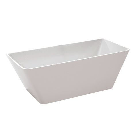 FTAZ099-0042C - ANZZI Zenith 67 in. Acrylic Soaking Bathtub in White with Havasu Faucet in Polished Chrome