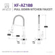 Apollo Single Handle Pull-Down Sprayer Kitchen Faucet in Polished Chrome