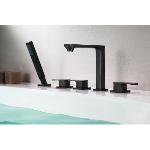 FR-AZ102ORB - ANZZI Shore 3-Handle Deck-Mount Roman Tub Faucet with Handheld Sprayer in Oil Rubbed Bronze