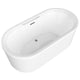 ANZZI Jetson Series 67" Air Jetted Freestanding Acrylic Bathtub in White