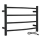 TW-AZ018MBK - ANZZI Glow 4-Bar Stainless Steel Wall Mounted Towel Warmer in Matte Black