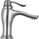 Anfore Single Hole Single Handle Bathroom Faucet in Brushed Nickel