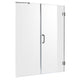 ANZZI Consort Series 60 in. by 72 in. Frameless Hinged Alcove Shower Door with Handle