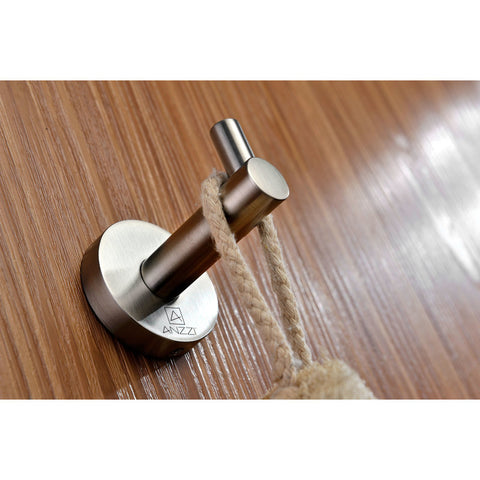 Caster Series Robe Hook in Brushed Nickel