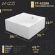 ANZZI Abyss 59" Freestanding Bathtub in White