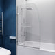 ANZZI Vensea Series 31.5 in. by 56 in. Frameless Hinged Tub Door