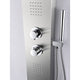 ANZZI Anchorage 51 in. Full Body Shower Panel with Heavy Rain Shower and Spray Wand in Brushed Steel