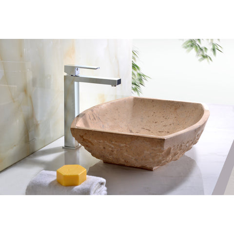 LS-AZ8218 - ANZZI Moon Vessel Sink in Classic Cream Marble