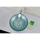 S195 - ANZZI Komupau Series Deco-Glass Vessel Sink in Churning Silver