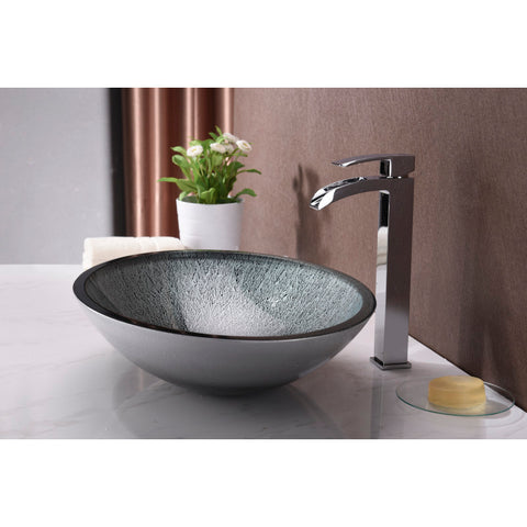 LS-AZ035 - ANZZI Onyx Series Vessel Sink in Black