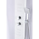 ANZZI Arena Series 60 in. Full Body Shower Panel System with Heavy Rain Shower and Spray Wand in White