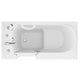 ANZZI 26 in. x 53 in. Left Drain Quick Fill Walk-In Soaking Tub in White